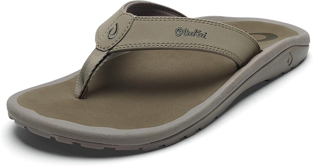 OluKai Ohana Men's Sandals, Water Resistant Flip Flops with Arch Support (Size : 10)