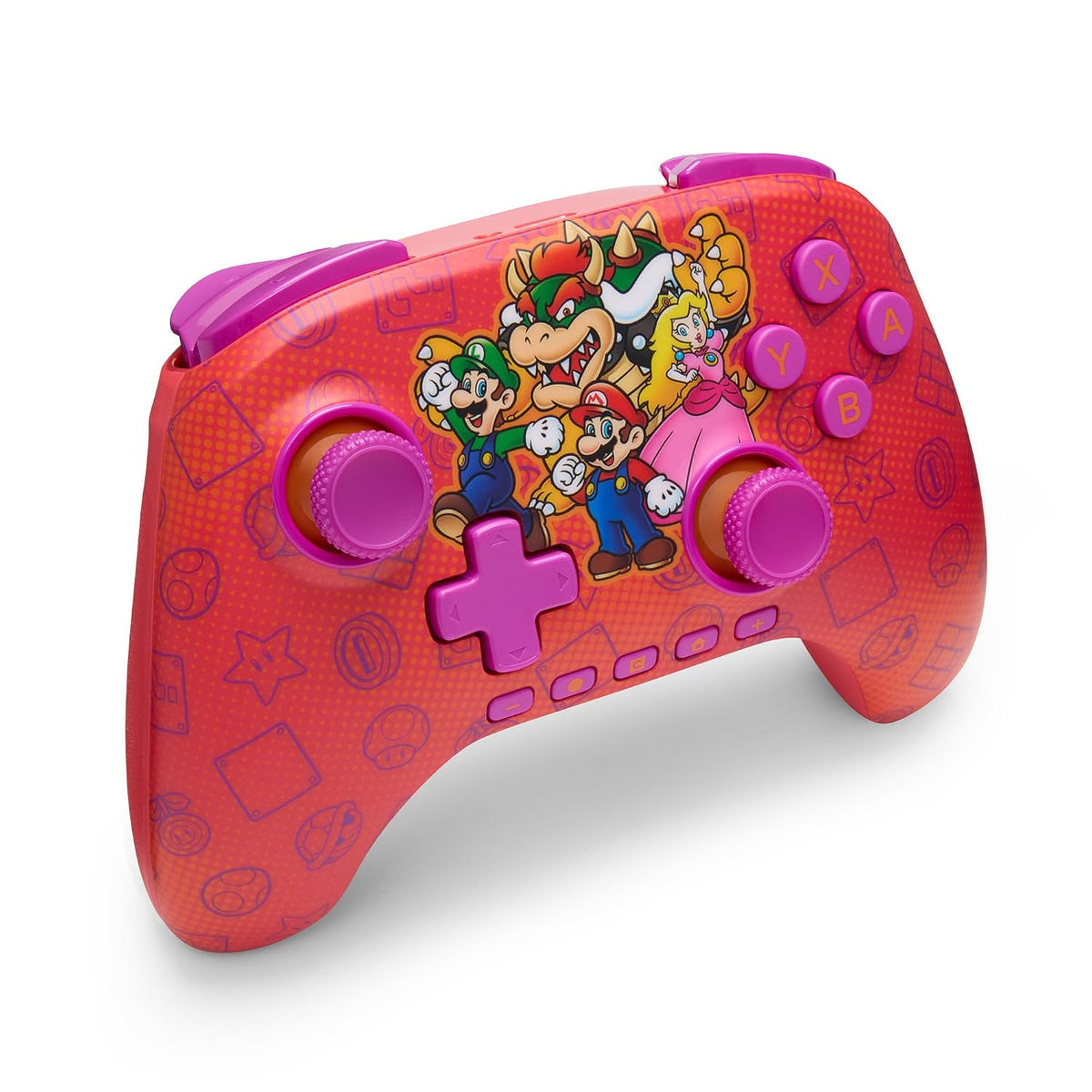 owerA Advantage Wireless Controller for Nintendo Switch 2 - Mario and Friends, Officially Licensed, Hall Effects, Mappable Buttons, Pro Controller, C Button, Motion Controls
