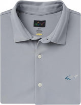 Greg Norman Full Button Pique Polo (Color - Sterling)