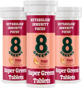 8Greens Daily Greens Effervescent Tablets -Peach - 30 Count