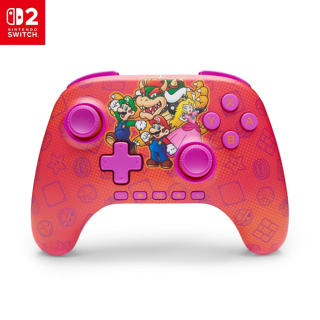 owerA Advantage Wireless Controller for Nintendo Switch 2 - Mario and Friends, Officially Licensed, Hall Effects, Mappable Buttons, Pro Controller, C Button, Motion Controls