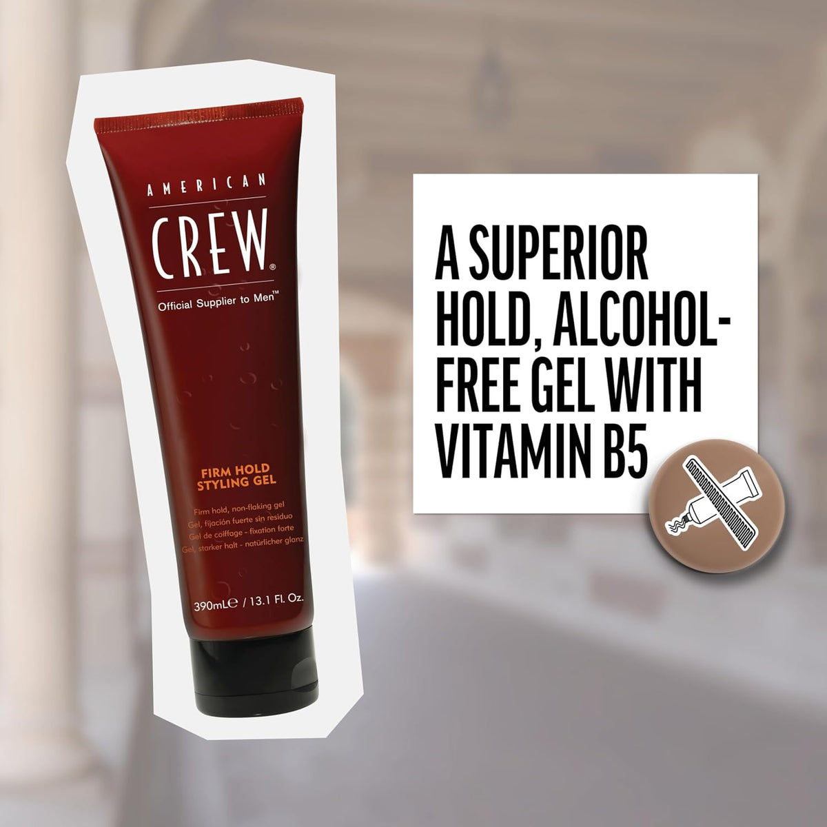 American Crew Men's Styling Gel, Firm Hold & High Shine - 33.8 Fl oz