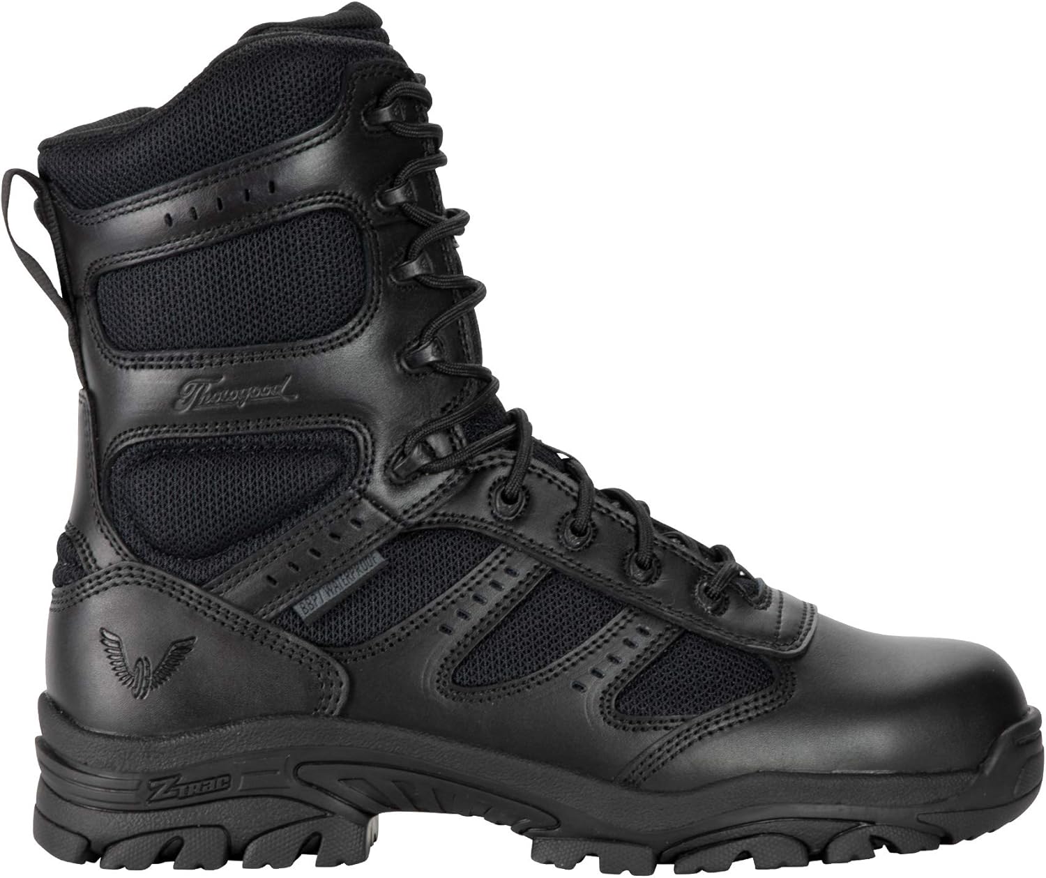 THOROGOOD - Men's 8" Black Deuce Series Waterproof Duty Boots with Composite Safety Toe - US 9.5 M