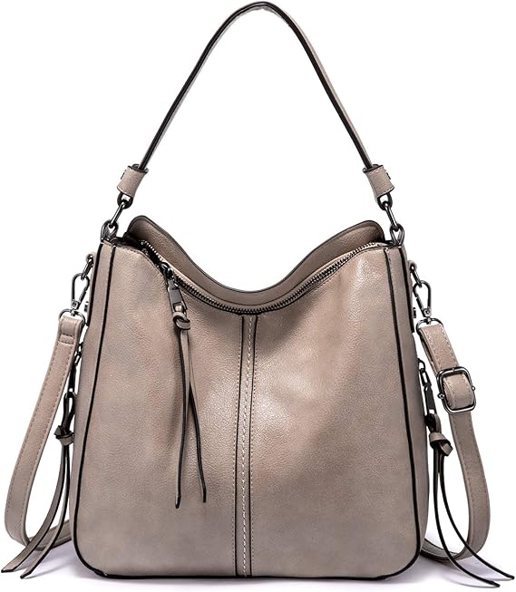 Ladies Hobo bag Bucket Purse Faux Leather