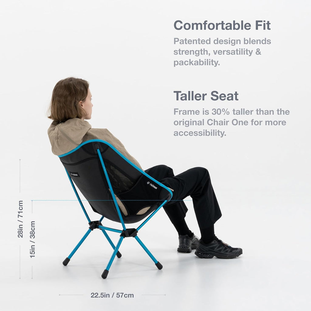 Helinox Chair One (re) High-Performance Camping Chair, 1.97lbs, Lightweight Compact Collapsible Outdoor Chairs, Backpacking, Picnic, Adventures, Xray Tiger Camo