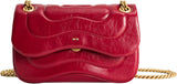 JW PEI Women's Tina Quilted Chain Crossbody | Quilted, Chain -Claret