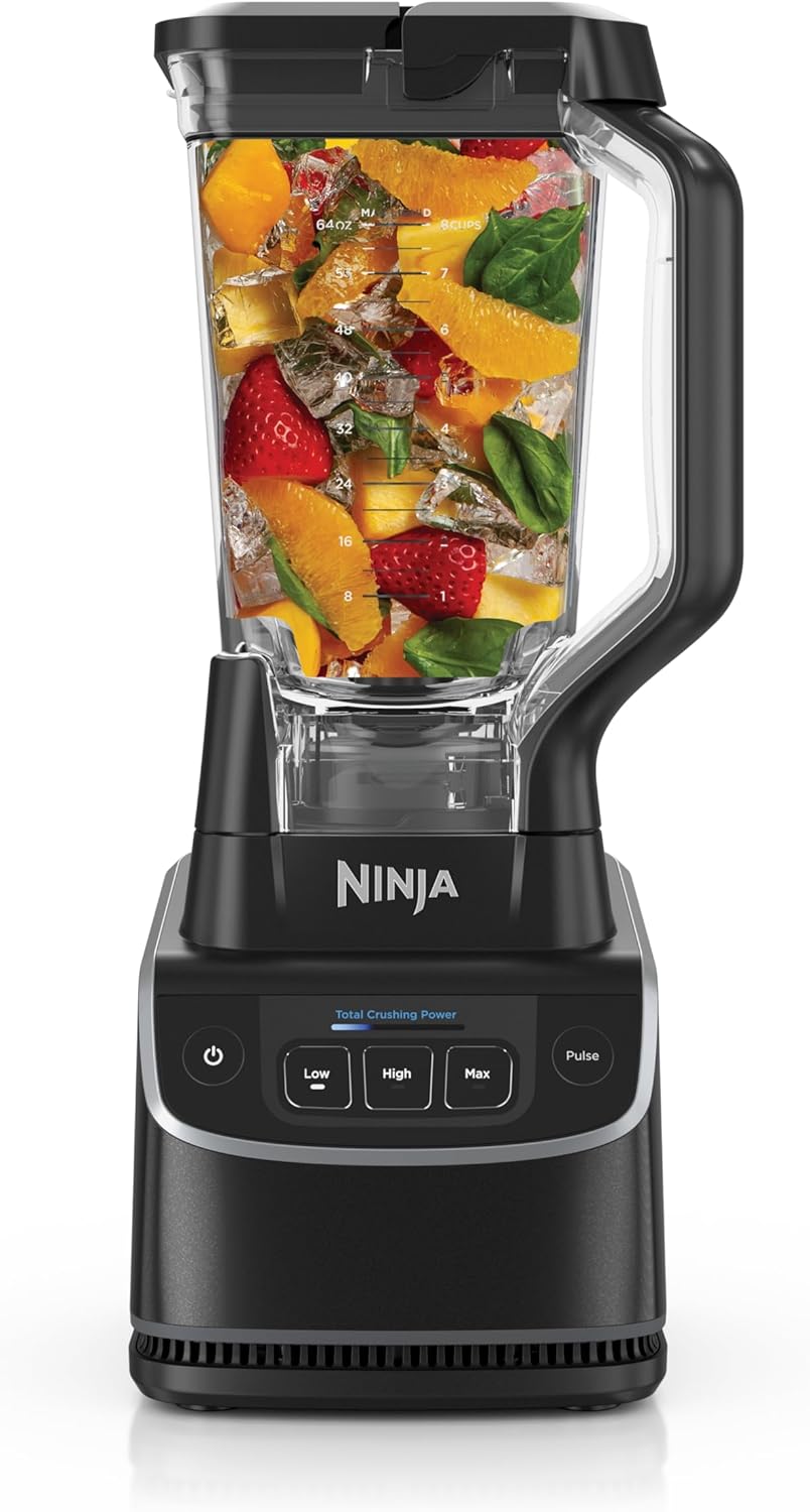 Ninja UltraCrush Professional Blender | 1000W Power, XL 72-oz.* Pitcher | Total Crushing Technology | 3 Manual Speeds for Smoothies, Sauces & More | Full-Size Countertop | Black | BP201 (2026)