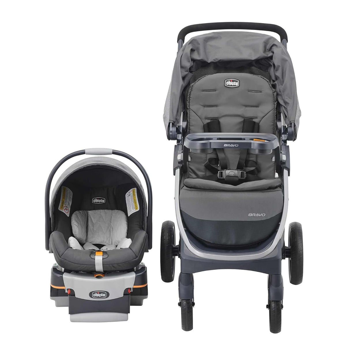 Chicco Bravo 3-in-1 Travel System w/KeyFit 30 Infant Car Seat & Base - Parker