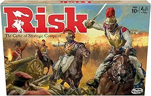 Risk Board Game, Strategy Games for 2-5 Players, Strategy Board Games for Teens, Adults, and Family, War Games, Ages 10 and Up (New, Open Box)