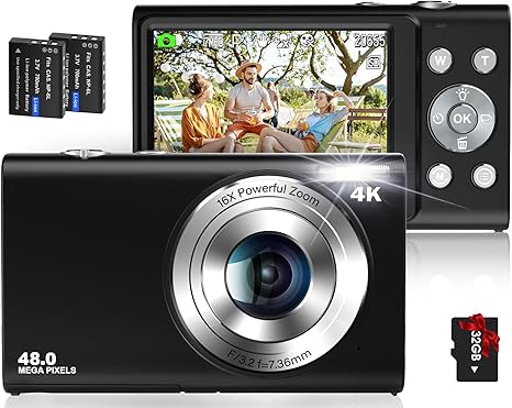 4K Digital Camera Autofocus 48MP Vlogging Camera