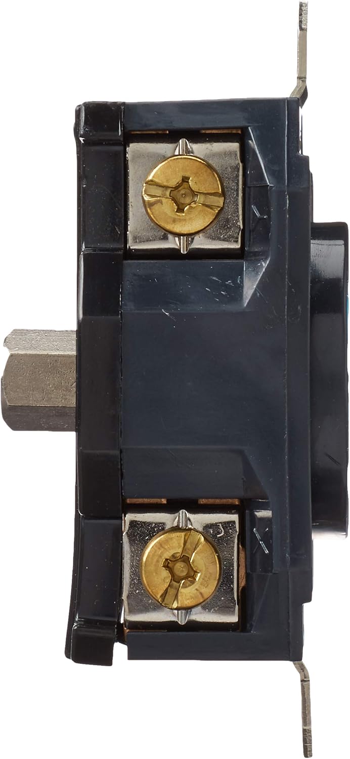 Leviton 30 Amp, 120/208 Volt- 3PY, Flush Mounting Locking Receptacle - Black - 2810