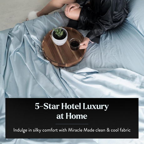 Miracle Made Temp-Regulating and Self-Cleaning Sheets - Sky Blue