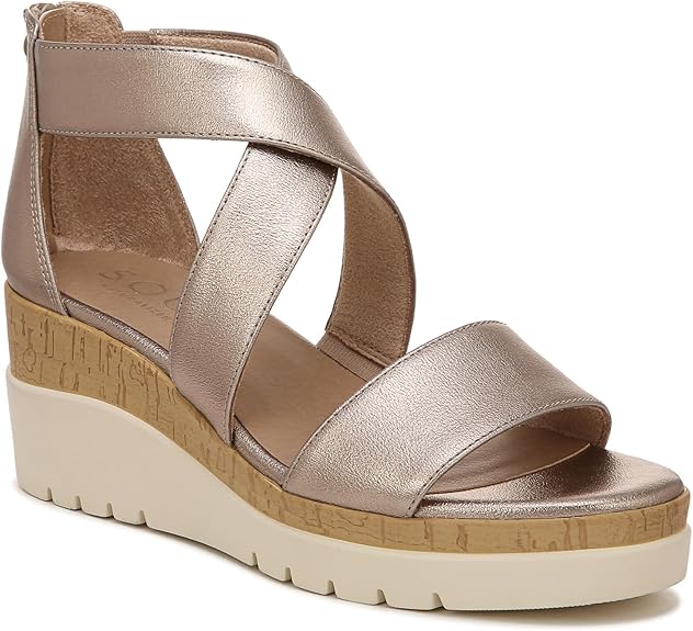 Naturalizer Women's Soul, Goodtimes Wedge Sandal - Size 6.5M