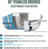 ALL-CLAD D5® Brushed Stainless 12" Fry Pan With Lid
