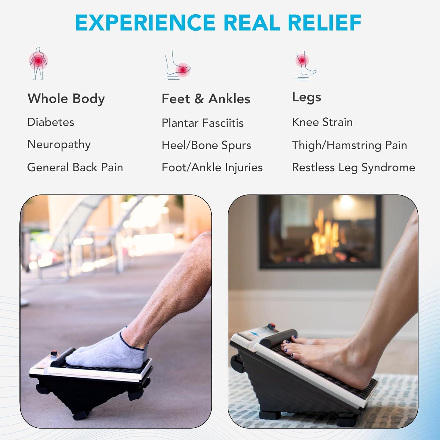 MedMassager Foot Massager Plus | Deep Tissue Massage Therapy, at-Home Massager, Dual Speed, Portable & Compact, Fast Relief from Neuropathy