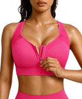 BRXL Women's Sports Bra With Front Closure - Pink - XL (NIB)