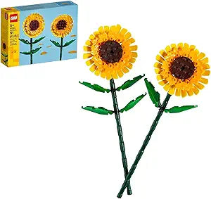 LEGO Sunflowers - Building Toy for Kids, Girls & Boys Ages 8+ - Artificial Sunflowers for Home Decor & Display - Stocking Stuffer and Gift Idea for Christmas - 40524(New Open Box)