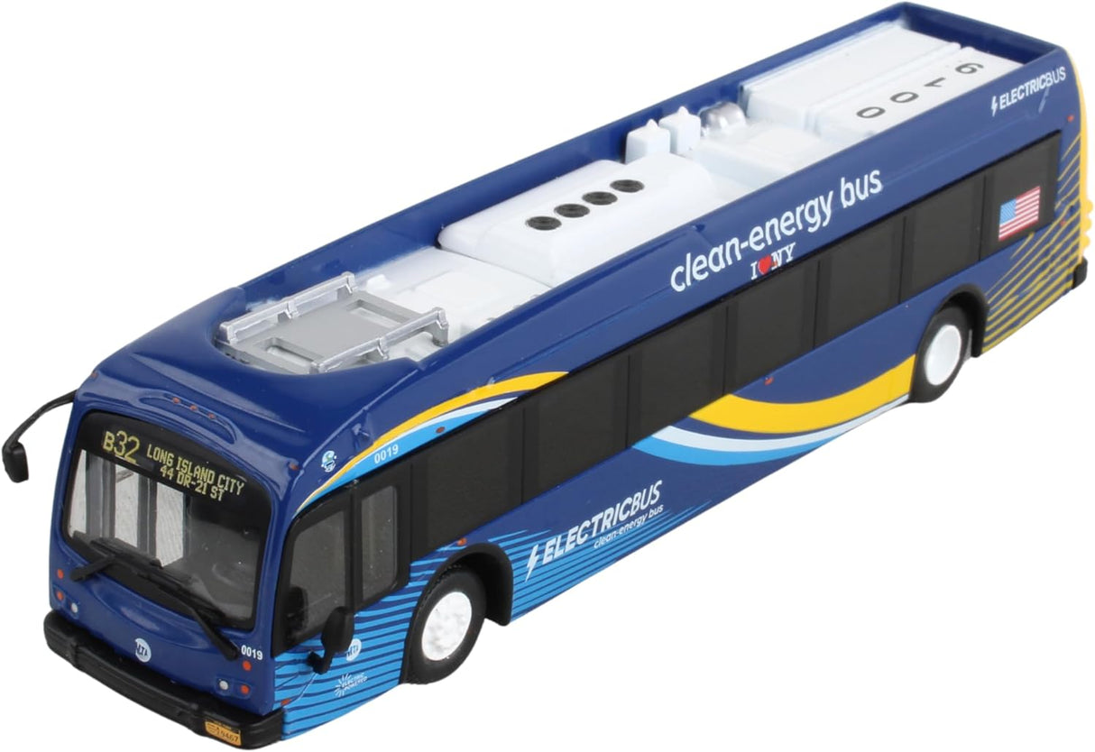 Daron MTA PROTERA Hybrid 1/87 Electric Bus, Blue Ages 14+