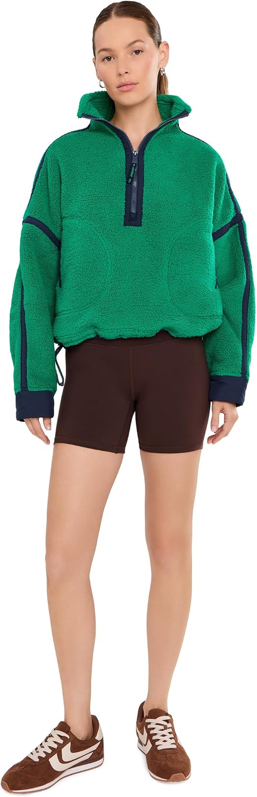Free People Women's Mountain High Half-Zip Fleece Size XL