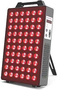 VEVOR Red Light Therapy for Body Face, 60 Dual-Chip LEDs, Red 660nm & Near Infrared 850nm Combo, High Power Red Light Therapy Panel for Recovery, Pain Relief, Wound Healing, Skin Health, 80W