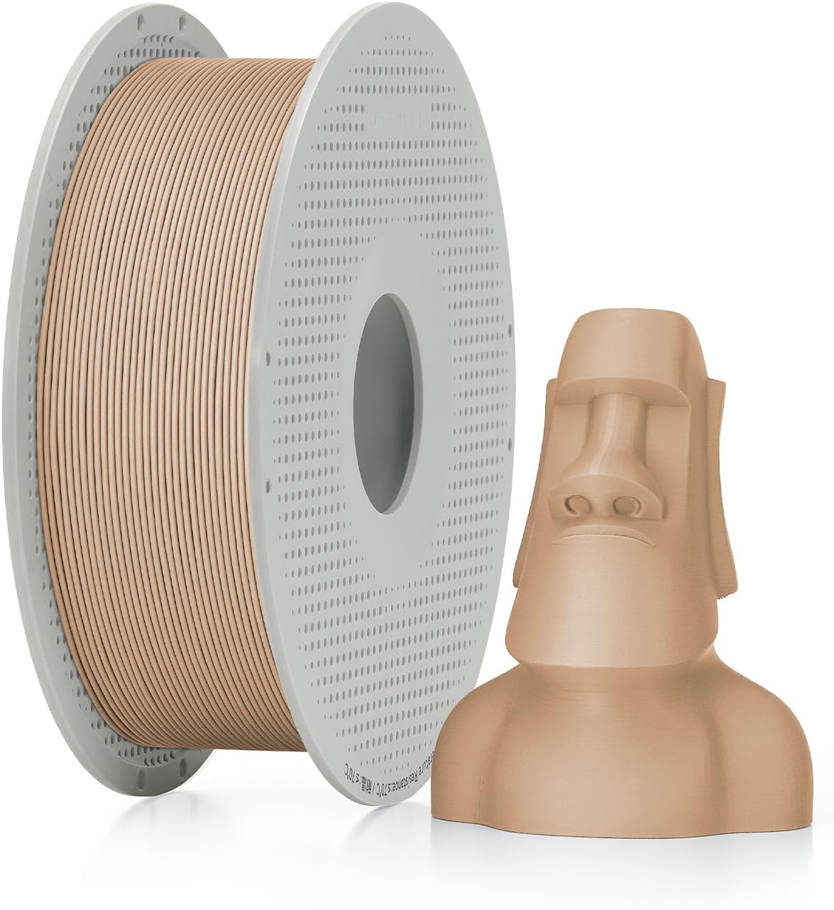 Bambu Lab PLA Matte 3D Printer Filament 1.75mm RFID 1kg with Spool, Latte Brown