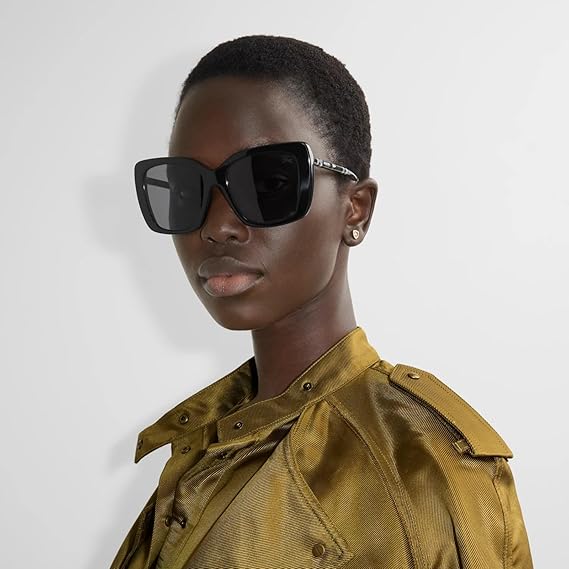 BURBERRY Grey Polarized Sunglasses BE4456 416587 54