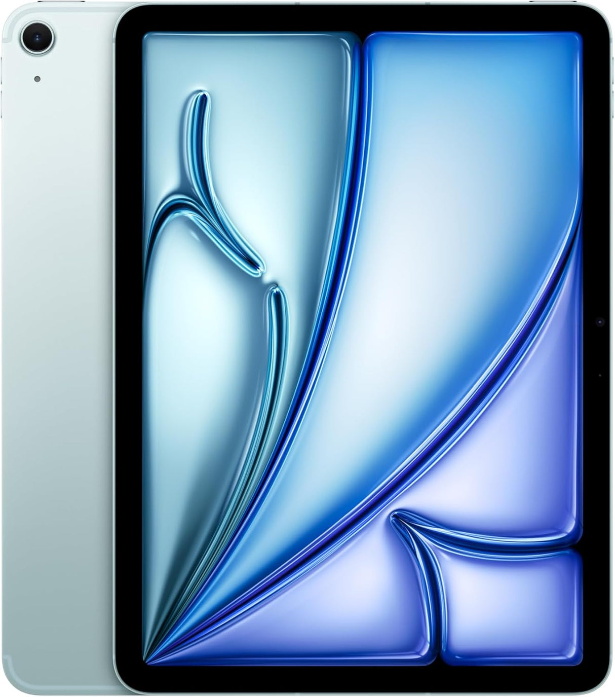Apple iPad Air 11-inch with M3 chip Built for Apple Intelligence, Liquid Retina Display, 128GB, 12MP Front/Back Camera, Wi-Fi 6E + 5G Cellular, Touch ID, All-Day Battery Life — Blue