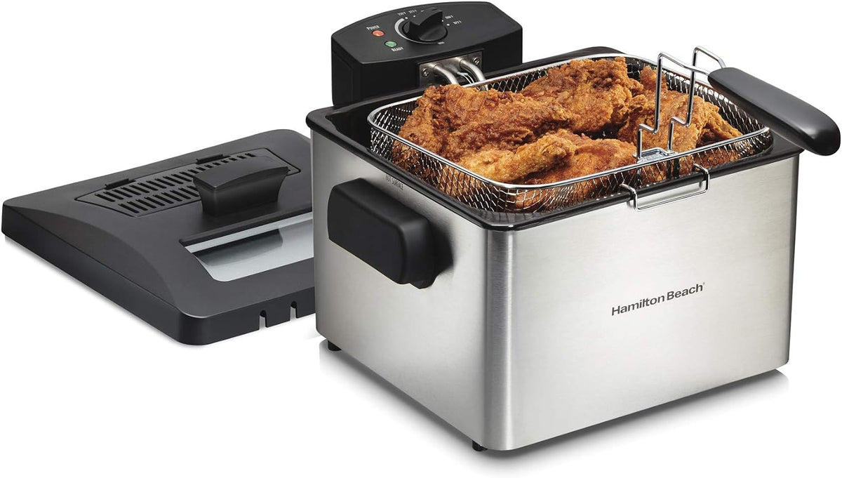 Hamilton Beach 5 Liter Professional Style Electric Deep Fryer With Basket