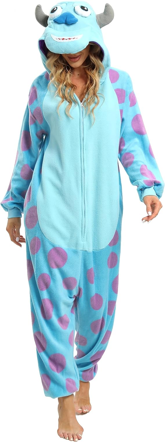 NAITOKE Unisex Adult Sully Monster Halloween Onesie size Medium NEW