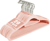 Premium Velvet Hangers (20 Pack) Heavy Duty,  Non-Slip Felt Hanger