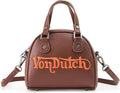 Von Dutch Bowling Bag Purse, Small Bag Crossbody Strap and Top Handles