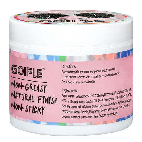 6- pk Goiple Edge Control Wax for Women Strong Hold Non-greasy, 4 OZ Edge Wax Styling Gel Citrus Scent