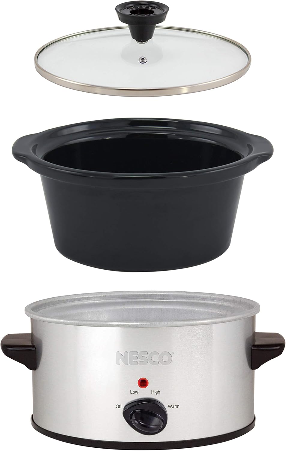 NESCO SC-150-47, Slow Cooker, 1.5 Quart, Silver 120 watts