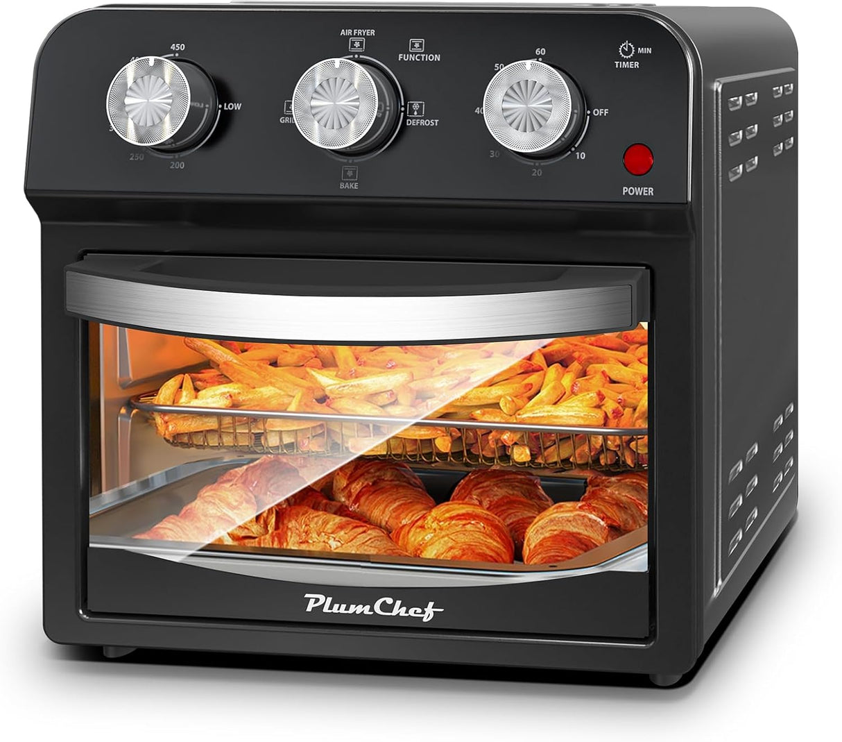 Plum Chef Air Fryer, 13QT Multifunctional Convection Toaster Oven Air Fryer Combo