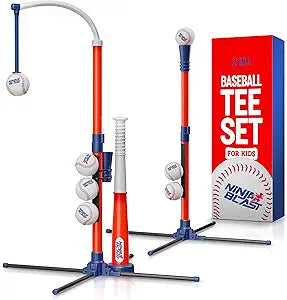 T-Ball Set Baseball Sport Toys for Kids 3-6 Years Outdoor Backyard Sports Play Set(New Open Box)