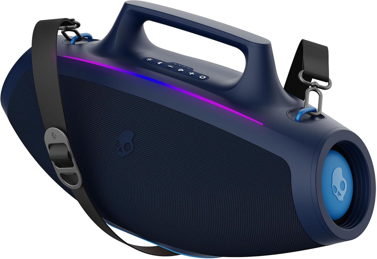 Skullcandy Barrel Bluetooth Boombox Speaker – Water-Resistant Wireless Portable Speaker