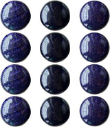 25mm Cabochons Stone Flatback Natural Stones for Jewelry Making, 12pcs
