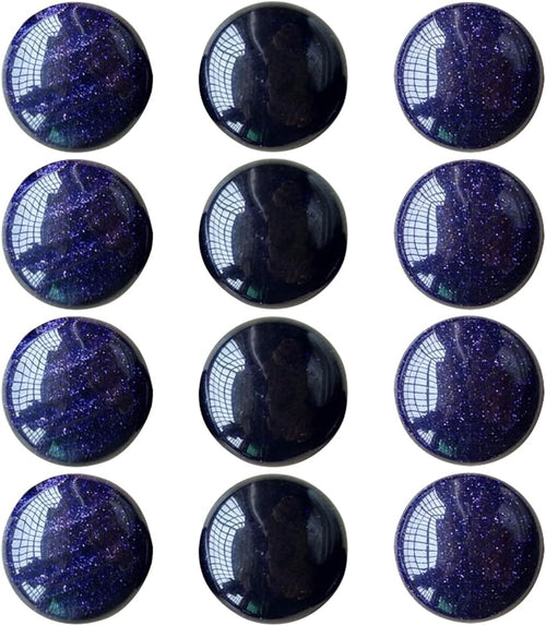 25mm Cabochons Stone Flatback Natural Stones for Jewelry Making, 12pcs