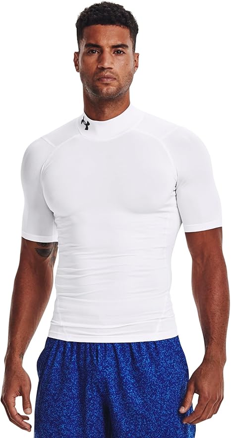 Under Armour Men's HeatGear Armour Comp Mock Short Sleeve T-Shirt Size: M