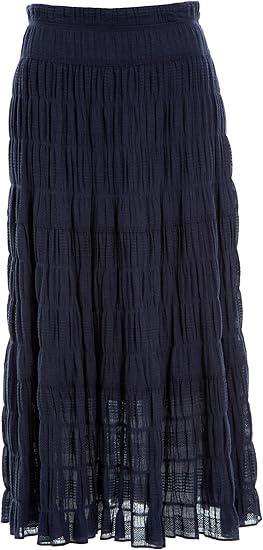 Max Studio Womens Texture Cotton Maxi Skirt SIZE MEDIUM