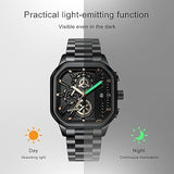 LILUOKE Watch for Professional & Multicolor, Fashion Business Watches Men's, Stainless Steel Quartz Chronograph 30M Waterproof, Specialize in Field (NEW, OPEN BOX)