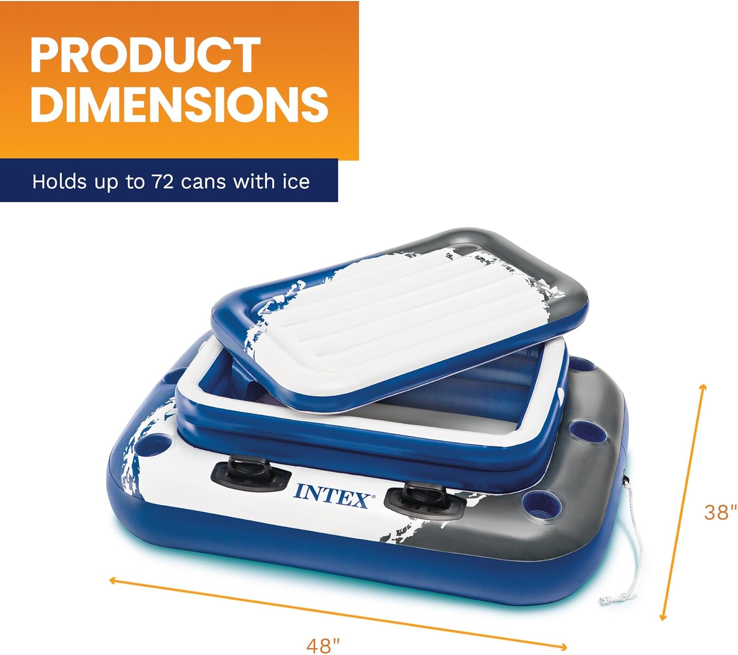 INTEX Mega Chill 2 Cooler - Floating Inflatable Cooler