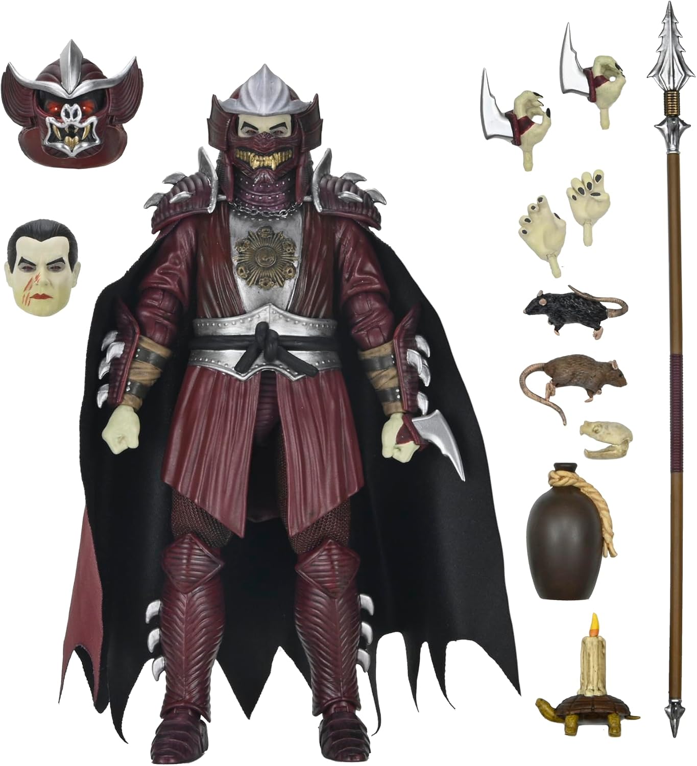 Teenage Mutant Ninja Turtles 7" Scale Shredder as Dracula Crimson Figure