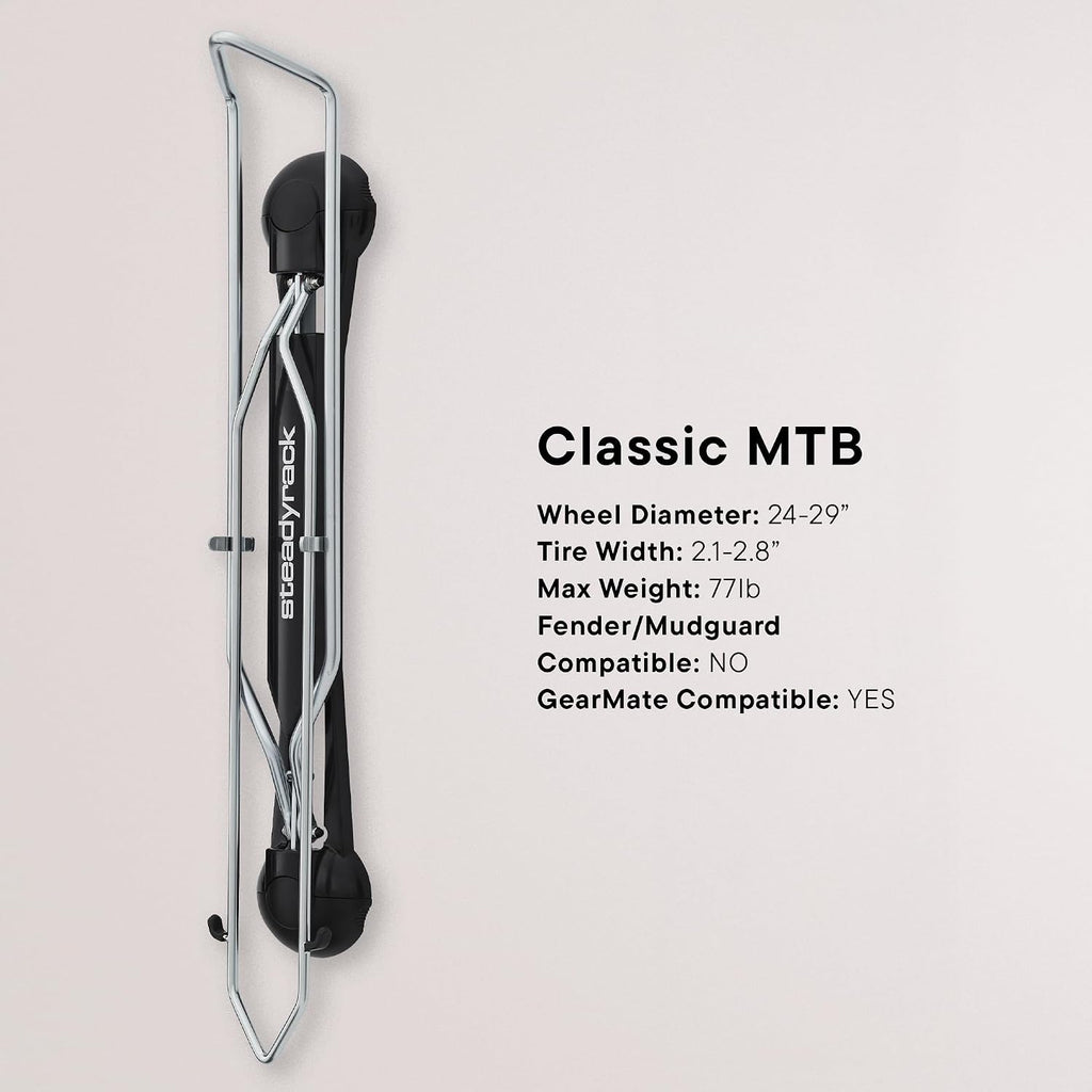 SteadyRack-Classic MTB Wall Mount Bike Storage