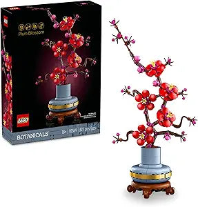 LEGO Icons Plum Blossom Flower Décor Display Set for Office Décor 10369 (Please be advised that sets may be missing pieces or otherwise incomplete.)