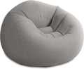 INTEX 68579EP Beanless Bag Inflatable Lounge Chair: Corduroy Textured Flocking – Durable Vinyl – Folds Compactly – 220lb
