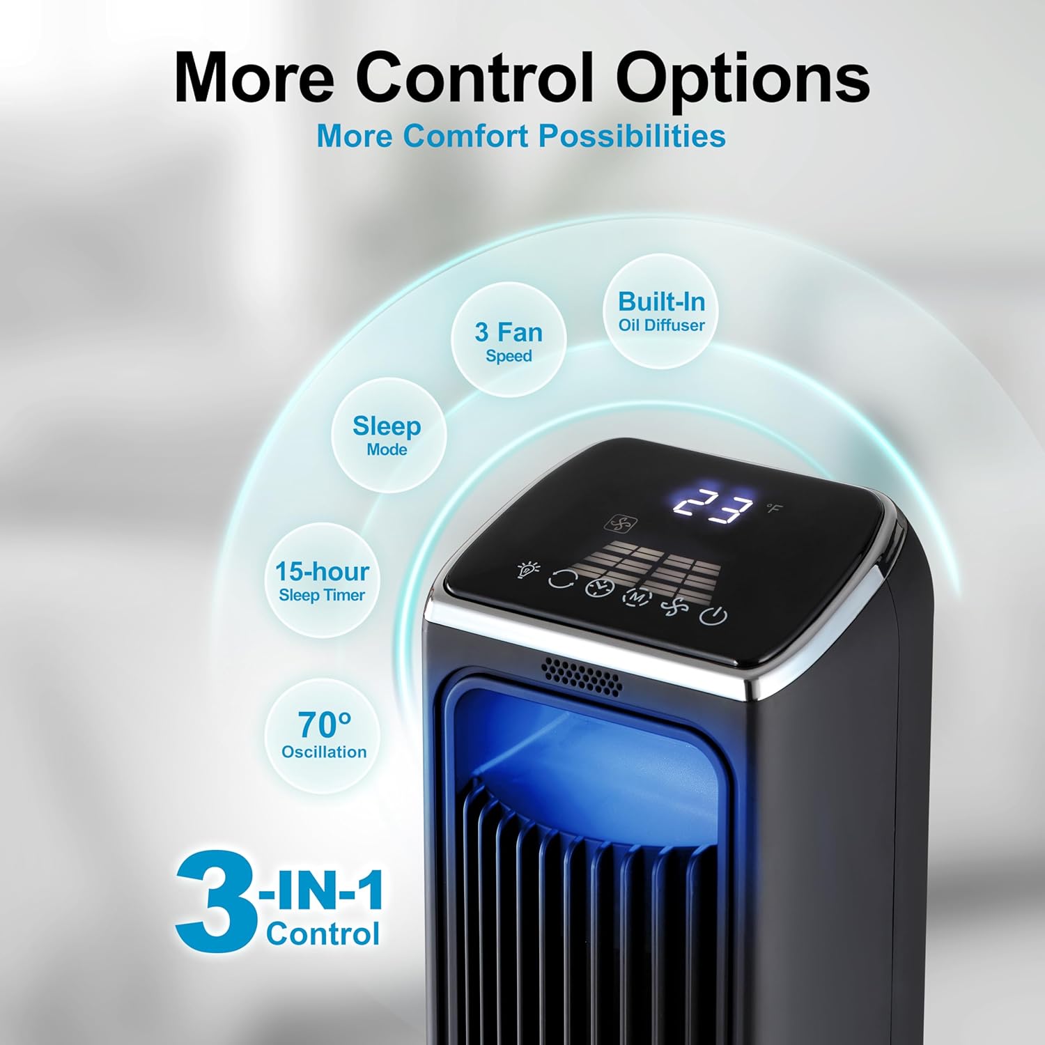 Emerson SmartVoice 29” Bladeless Tower Fan