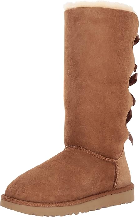 UGG Kids Bailey Bow Tall Chestnut Size: 3