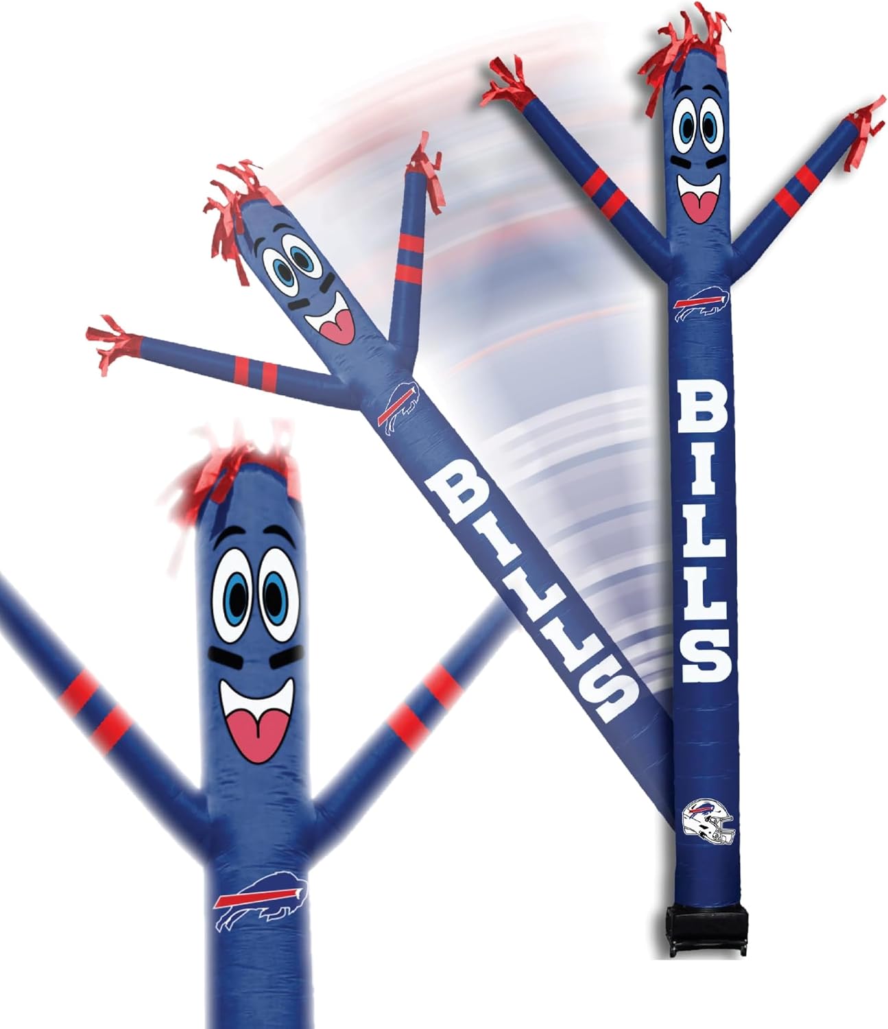 NFL Football Buffalo Bills Wacky Waving Inflatable Tube Guy with LED Lights & Built-in Blower