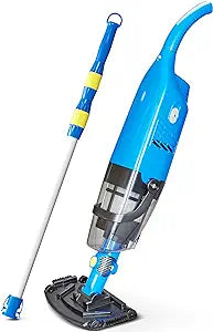 Handheld Rechargeable Cordless Pool Vacuum w/ Extended Battery Life, Boosted Max Motor Performance, Swivel-Neck Design. 6FT Telescopic Pole ( Open Box